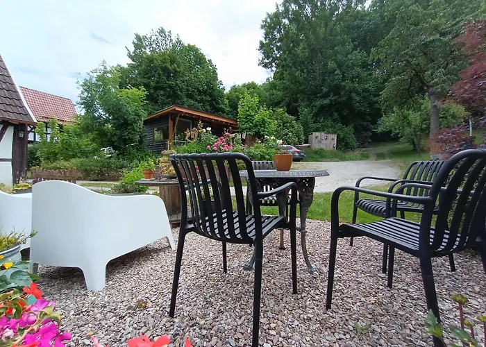 Gemuetliche Schlafhuette キャンプ場 Niederorschel