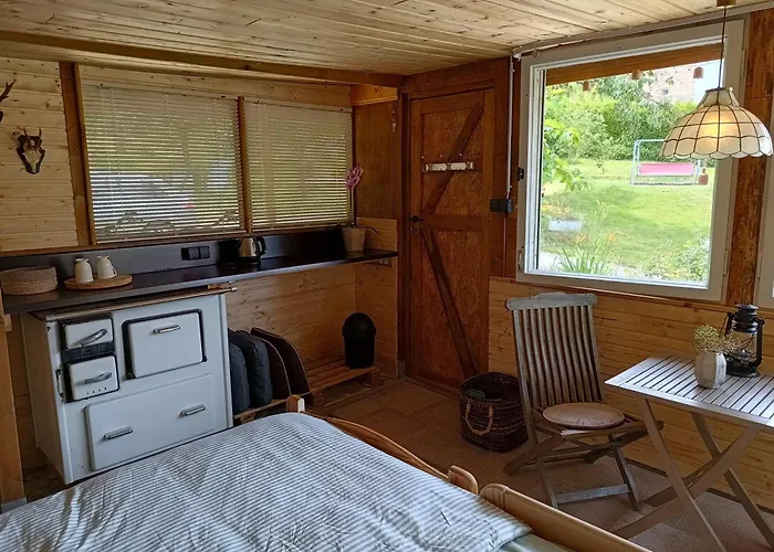 Gemuetliche Schlafhuette キャンプ場